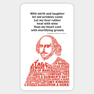 Shakespeare birthday greetings Sticker